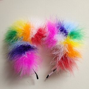 Britts Blossoms Light Prism Rainbow Fluff Kitty Ears